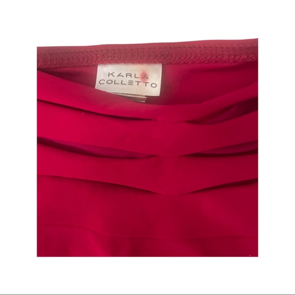 Karla Colletto XS Swim Skirt Red - Picture 4 of 5